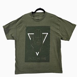 Return to Sender "Trust No One" Cotton Short Sleeve Vintage Green XL Mens Tee